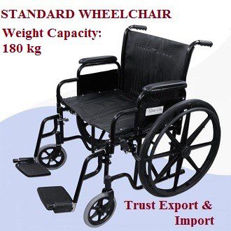 Standard Wheelchair or KY696 Chromed Steel Commode Wheelchair